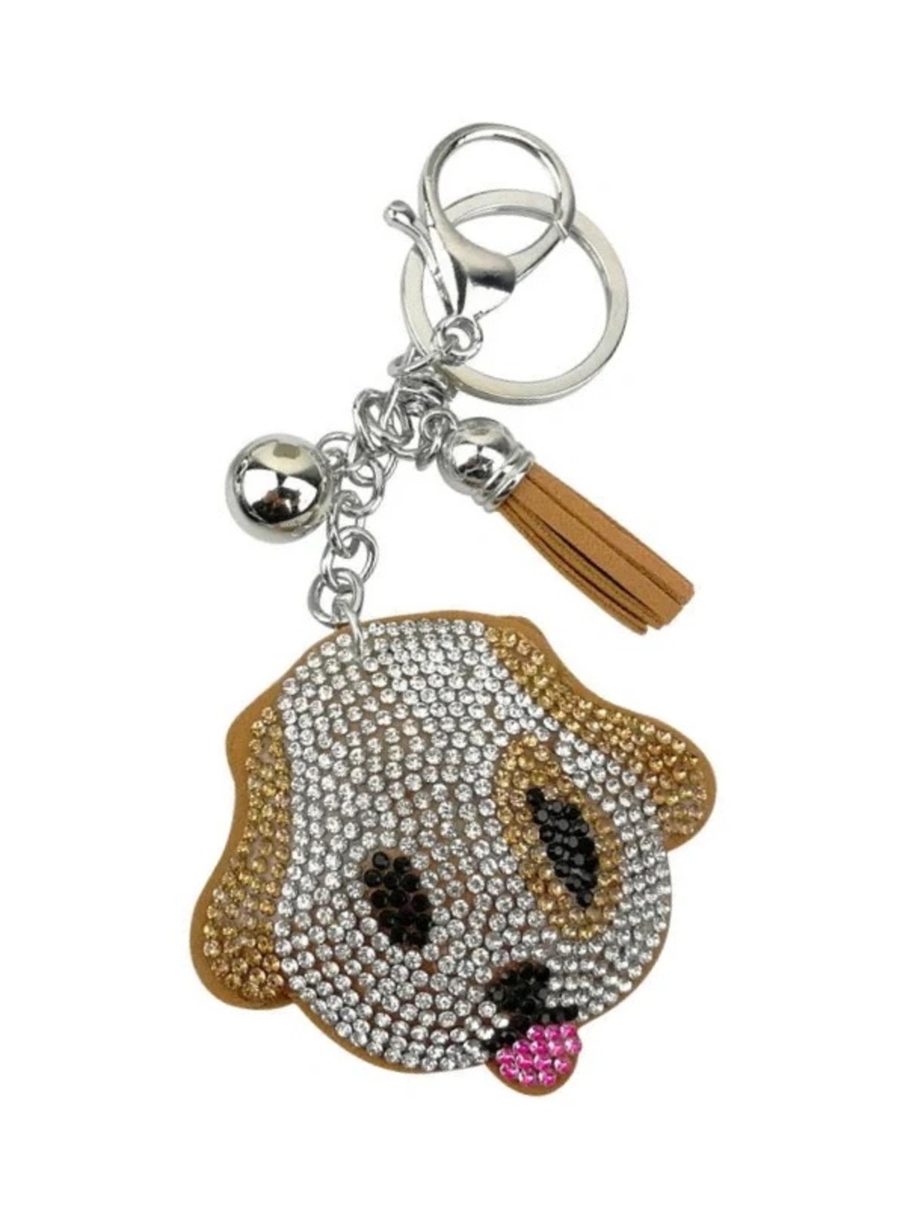 NWT Emmafy Bling Bag Charm Accessory Jewel Bedazzle Sequin Puppy Dog $18